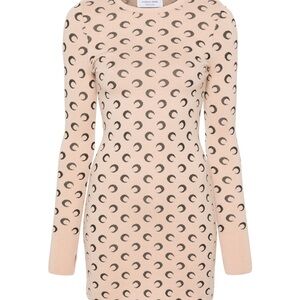 Marine serre tan crescent moon dress size M worn once for 2 hours .